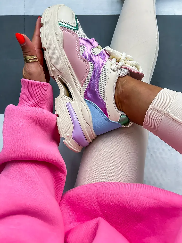 Színes női sportcipő CLAIRE