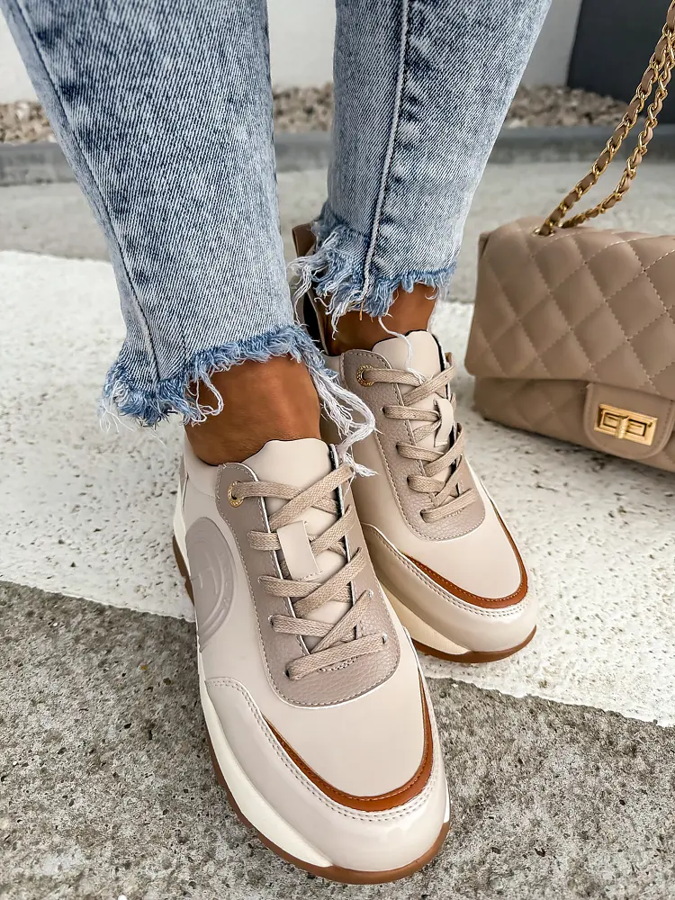 Bézs női sportcipő GERDA - next