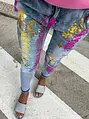 Női fashion farmer színes mintákkal