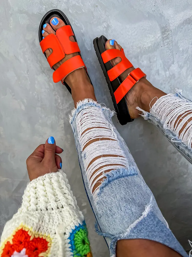 Narancssárga női papucs KIMBER - next