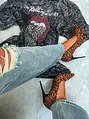 Elegáns leopárdmintás magassarkú LUCILLE
