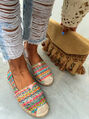 Színes espadrilles cipő LUIZA