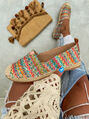 Színes espadrilles cipő LUIZA