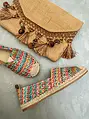 Színes espadrilles cipő LUIZA