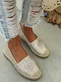 Ezüst espadrilles cipő LUIZA