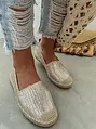 Ezüst espadrilles cipő LUIZA
