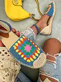 Színes espadrilles szandál LENORA