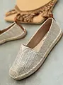 Ezüst espadrilles cipő LUIZA