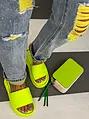 Neon sárga női papucs AVIVA