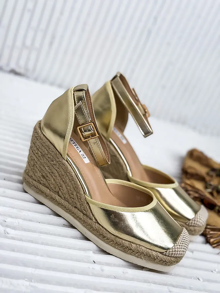 Arany színű espadrilles szandál AVALON - next