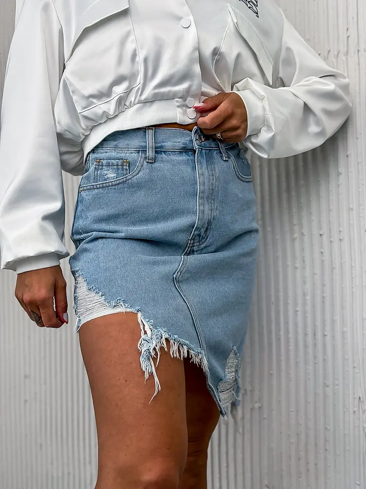 Szaggatott farmerszoknya KORY - next