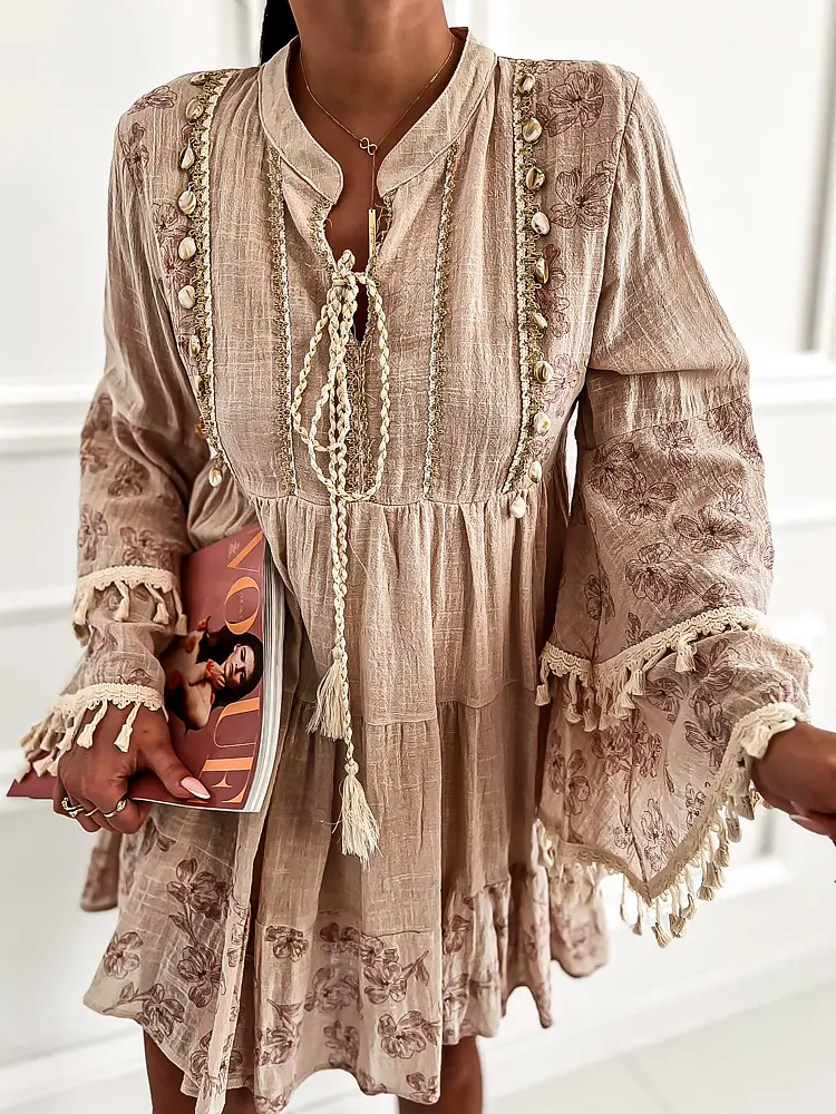 Csodaszép hímzett boho ruha EDMEA