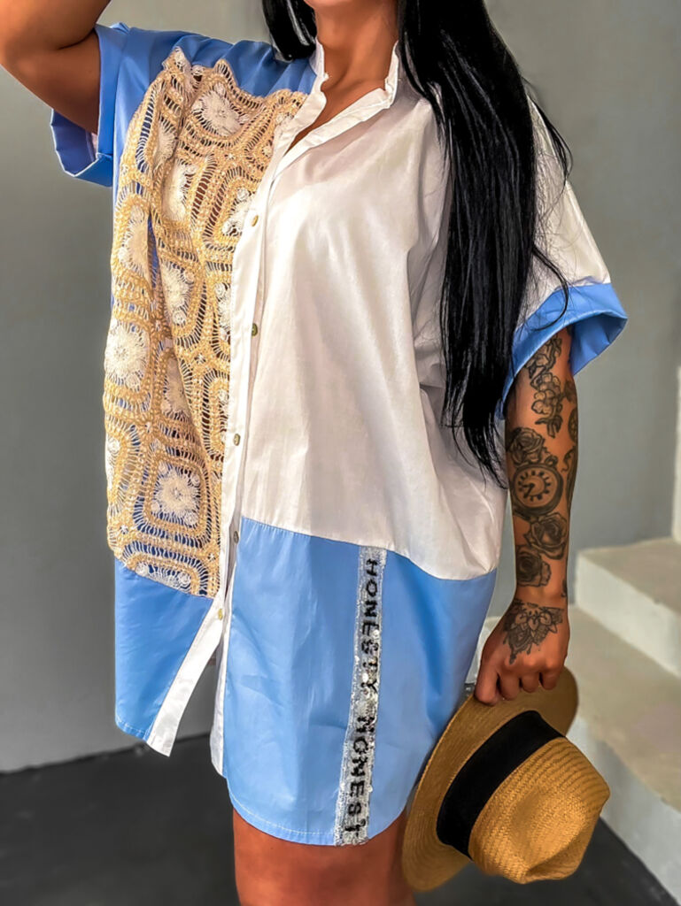 Hímzett ingruha flitterekkel díszítve DELILAH+ - next