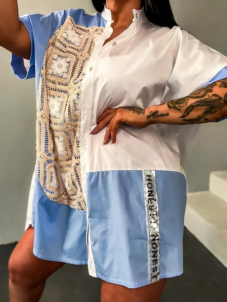 Hímzett ingruha flitterekkel díszítve DELILAH+