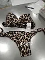 Leopárdmintás push-up bikini