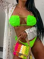 Neonzöld fashion bikini