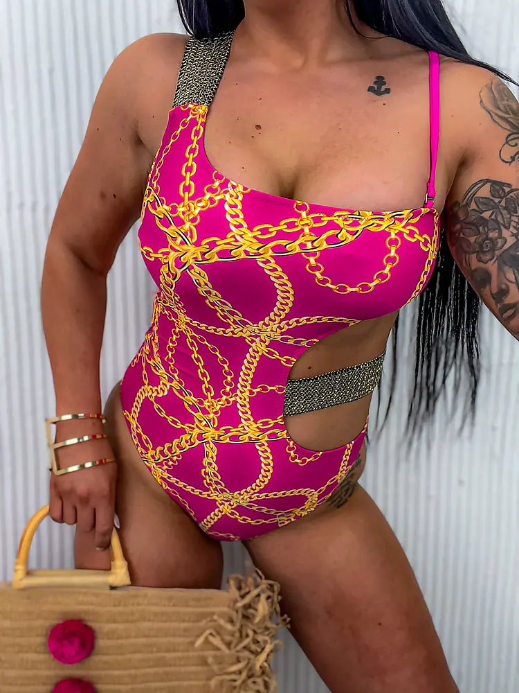 Mintás fashion furdoruha+