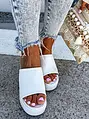 Fehér platform papucs CALLANI
