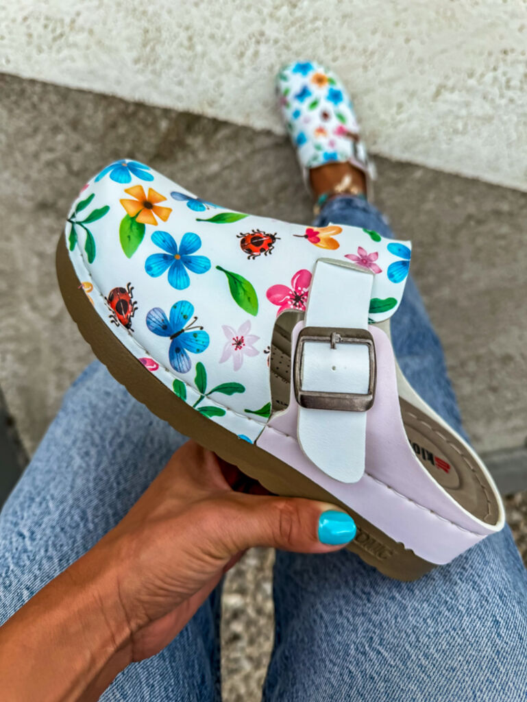 Mintás egészségügyi papucs GARDEN