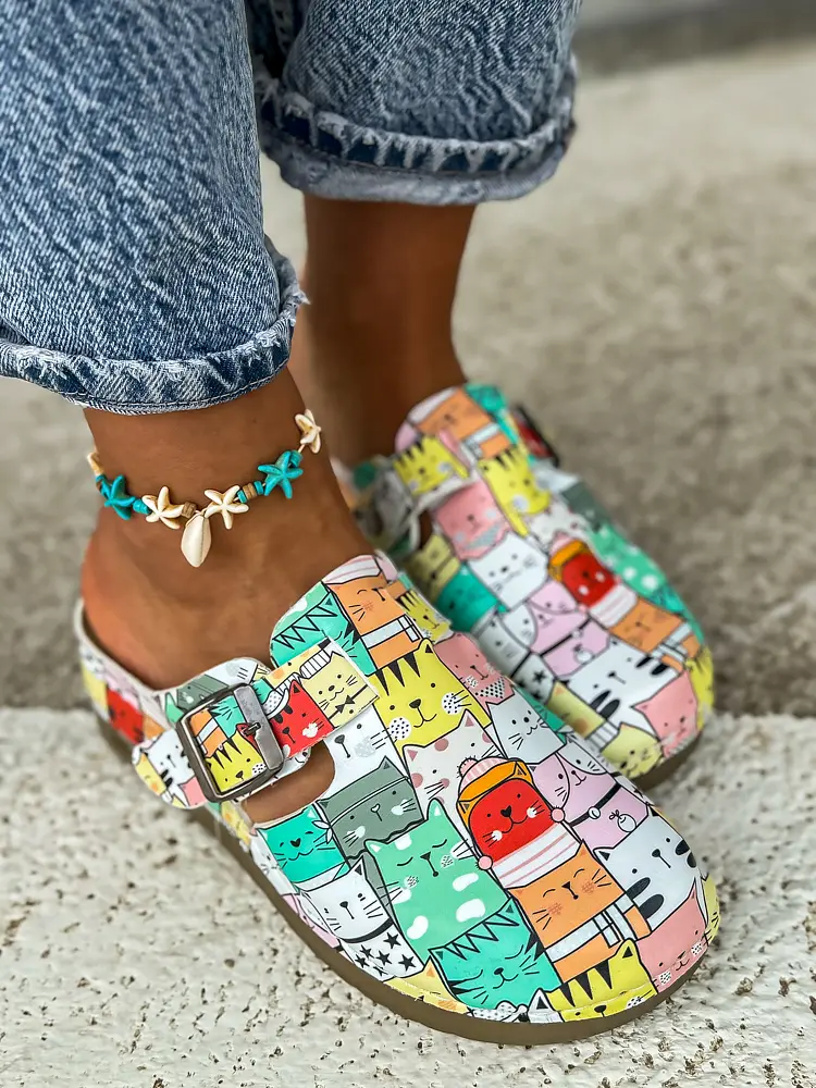 Mintás egészségügyi papucs MALIA