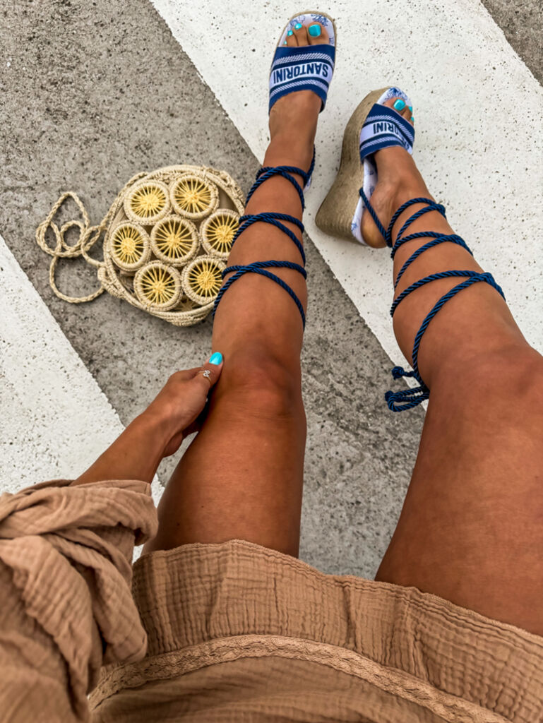 Felkötős platform szandál CRISTINA - next