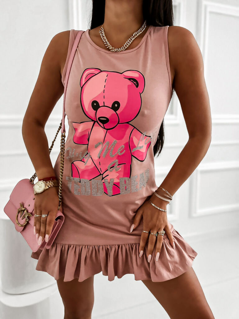 Kövekkel díszített nyomtatott mintás ruha NOVARA - next