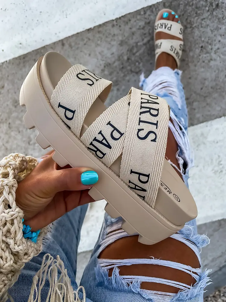 Platformos papucs PARIS