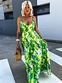 Zöld maxi ruha FIORENTINA