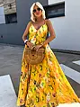 Sárga maxi ruha FIORENTINA
