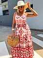 Mintás maxi ruha MYKONOS