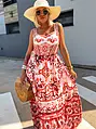 Mintás maxi ruha MYKONOS