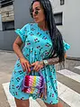 Mintás babydoll ruha APRILIA
