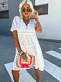 Fehér babydoll ruha ALISON