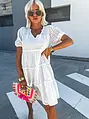 Fehér babydoll ruha ALISON