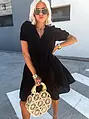 Fekete babydoll ruha ALISON