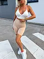Rövid bézs push-up leggings