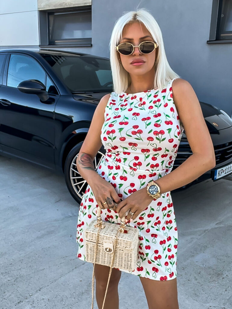 Női cseresznyés ruha SHURY