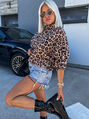 Elegáns leopárdmintás pulóver CARMELA