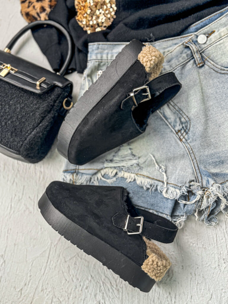 Meleg velúr papucs KARLA