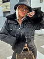 Műszőrmés farmer dzseki IRINA