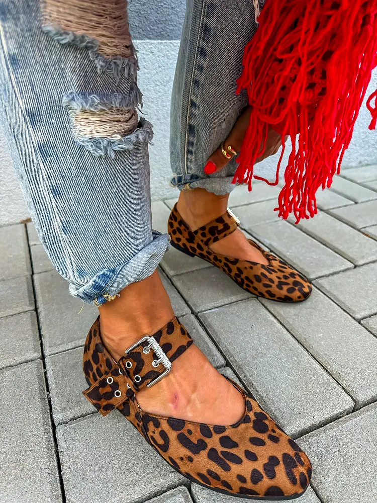 Leopárdmintás balerina cipő MORIA - next