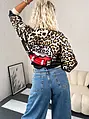Leopárdmintás szatén blouson dzseki PATRICIA