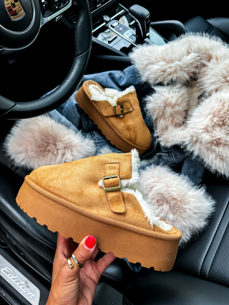 Meleg velúr papucs DAMARIS