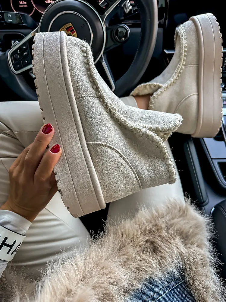 Velúr bokacsizma DELILA - next