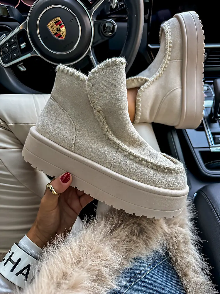 Velúr bokacsizma DELILA