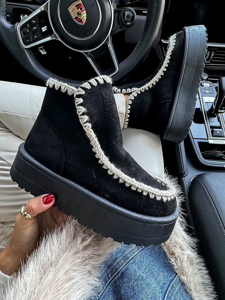 Velúr bokacsizma DELILA