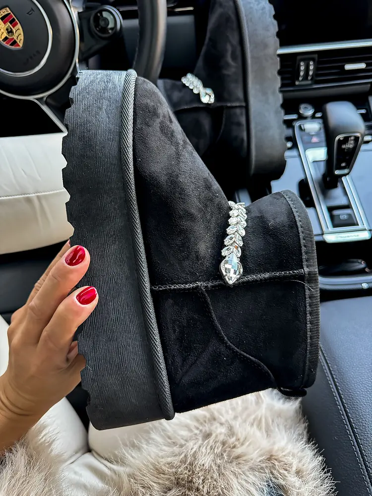 Női hócsizma ezüst színű dísszel YARA - next