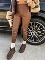 Magas derekú műbőr leggings  
