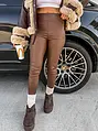 Magas derekú műbőr leggings  