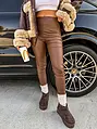 Magas derekú műbőr leggings  